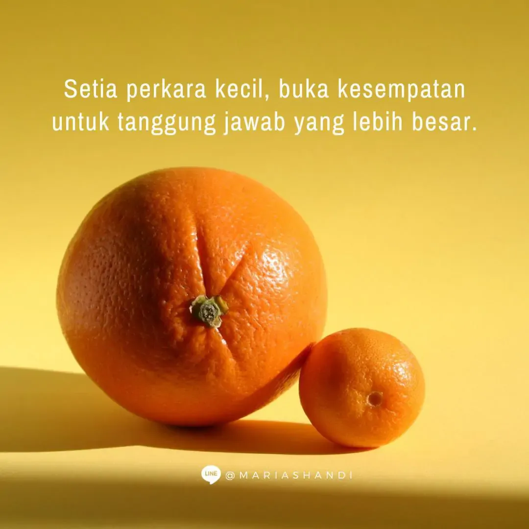 Konsistensi dalam Hal Kecil dan Besar